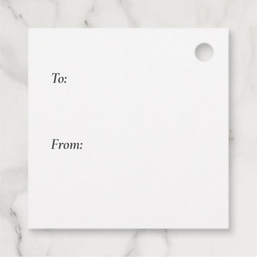 Modern Bright Ornaments To From Christmas Holiday フェイバータグ (裏面)