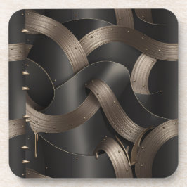 Modern Bronze Flow Coasters – Luxury Table Decor コースター