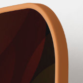 Modern Brown Personalized Script Name ピックルボールラケット (左詳細)