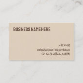 Modern Brown Tan Ten Visits Loyalty Punch Card ロイヤリティカード (裏面)