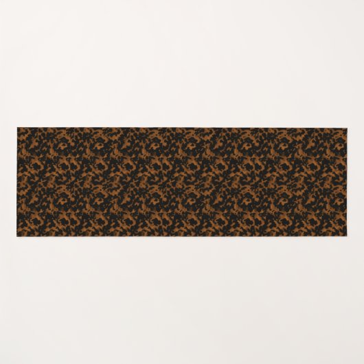 Modern Brown Tortoise Shell Stylish ヨガマット (正面(横))