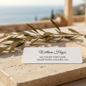 Modern Brush Handwritten Return Address Label ラベル