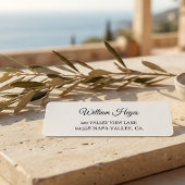 Modern Brush Handwritten Return Address Label ラベル