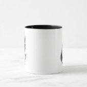 Modern Brush Stroke Photo & Name Personalized マグカップ (中央)