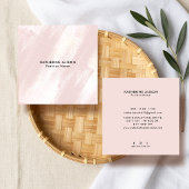  Modern Brush Stroke texture Square Business Card