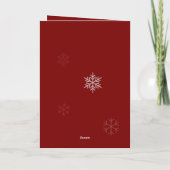 Modern Brushstroke Family Photo Merry Christmas H シーズンカード (裏面)