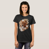 Modern Brushstroke Pet Dog Photo & Name Tシャツ (正面フル)