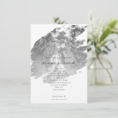 Modern Brushstroke Photo Wedding | White Program (スタンド正面)