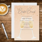 Modern Bubbly Bridal Brunch 招待状
