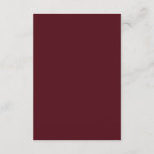 Modern Burgundy Lavender Dusty Blue Minimalist QR エンクロージャーカード (裏面)