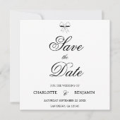 Modern Burgundy Script Ivory Bow Chic Wedding Card (正面)