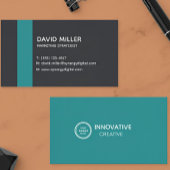 Modern Business Card for Marketing Strategist 名刺