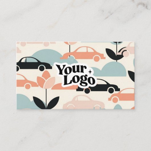 Modern Business Card – Qr code & logo 名刺 (正面)