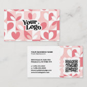 Modern Business Card – Qr code & logo 名刺 (正面/裏面)