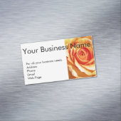 Modern Business Cards Floral Printable マグネット名刺 (インサイチュ)