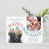 Modern Business Christmas Holiday Card シーズンカード (スタンド正面)