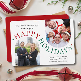 Modern Business Christmas Holiday Card シーズンカード