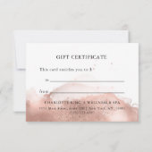 MODERN BUSINESS GIFT CERTIFICATE  (裏面)