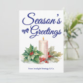 Modern Business Holiday Card with Branding シーズンカード (スタンド正面)