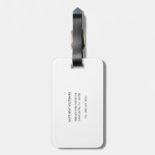 Modern Business Logo and QR Code Promotional ラゲッジタグ (裏面縦)