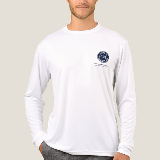 Modern Business Logo and Website Events Custom トライブレンドＴシャツ (正面)