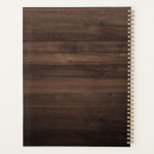Modern Business Logo Elegant Wood Look 2026 プランナー手帳 (裏面)