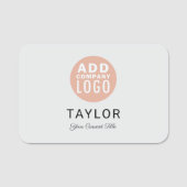 Modern Business Logo Employees Custom 名札 (正面)