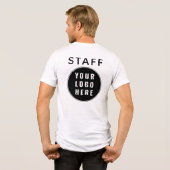Modern Business Logo Employees Staff Custom トライブレンドＴシャツ (裏面全面)