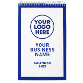 Modern Business Logo Navy Blue To Do List カレンダー (カバー)