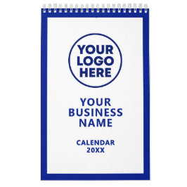Modern Business Logo Navy Blue To Do List カレンダー