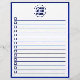 Modern Business Logo Navy Blue To Do List チラシ