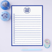 Modern Business Logo Navy Blue To Do List チラシ (シングル)
