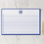 Modern Business Logo Navy Blue To Do List ペーパーパッド (インサイチュ)