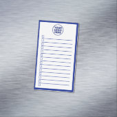 Modern Business Logo Navy Blue To Do List マグネット名刺 (インサイチュ)