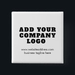 Modern Business Logo New Employee Custom 缶バッジ<br><div class="desc">Add your brand logo and website address to this cute hat that's perfect to passively advertise your new or established business. Perfect for trade shows or corporate events. Available in other colors. No minimum order quantity and no setup fee. No minimum order quantity and no setup fee. Order as many...</div>