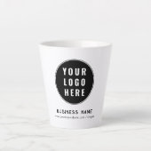 Modern Business Logo Promotional Custom カフェラテマグ (正面)