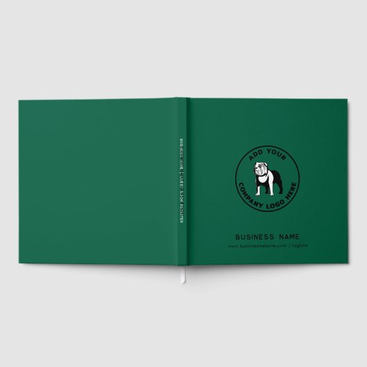 Modern Business Logo Simple Elegant Custom ゲストブック (全面)