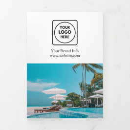 Modern Business Logo | Simple Trifold Design 三つ折りカード