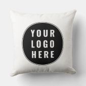 Modern Business Logo Website Custom Promotional クッション (裏面)