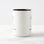 Modern Business Logo Website Two Tone Mug ツートーンマグカップ (中央)