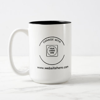 Modern Business Logo Website Two Tone Mug ツートーンマグカップ