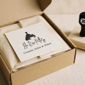 Modern Business Name Script Handwritten Logo ラバースタンプ