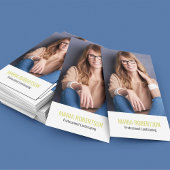 Modern Business QR Code Simple Photo 名刺