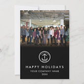 Modern Business Team Photo Logo Photo Christmas (正面)