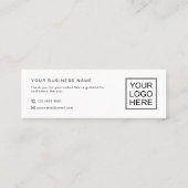 Modern Business Thank You Packaging Mini Inserts スキニー名刺 (裏面)