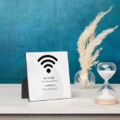 Modern Business Wifi Network and Password Black フォトプラーク (インサイチュ)