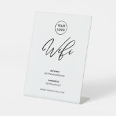 Modern Business Wifi Password Welcome   台座サイン (正面)