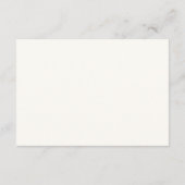 Modern Butter Yellow Floral Elegant Wedding エンクロージャーカード (裏面)