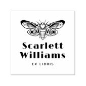 Modern Butterfly Bold Typography Ex Libris Book セルフインキングスタンプ (デザイン)