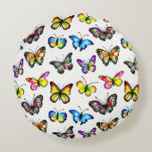 Modern Butterfly Pattern Round Pillow ラウンドクッション (裏面)